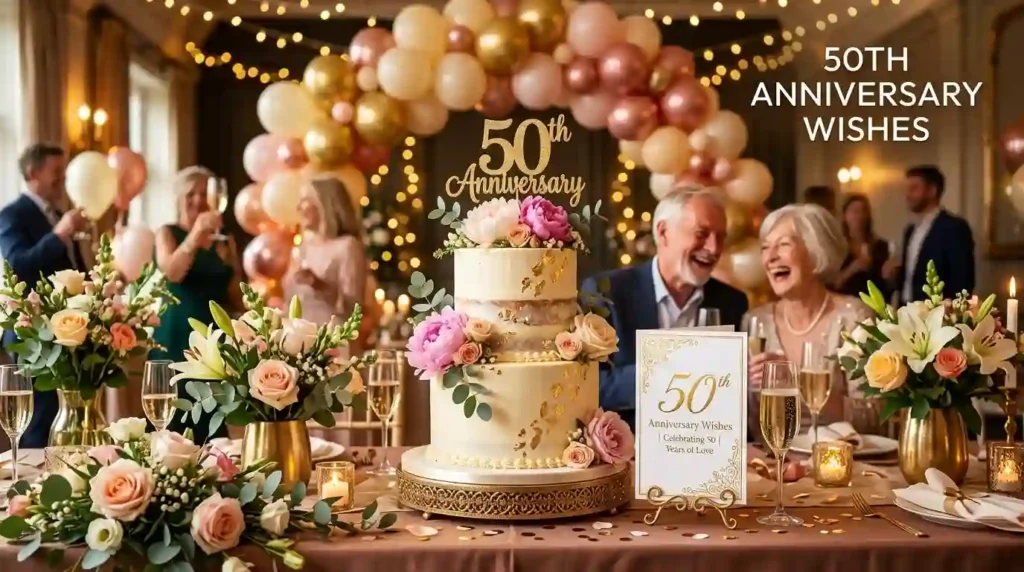 50th Anniversary Wishes for Social Media Captions