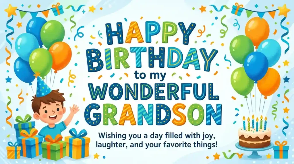 Celebration Birthday Wishes for Grandson