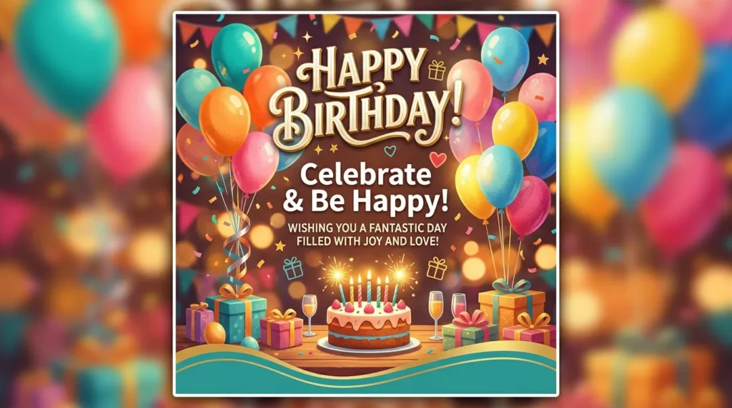 Celebration Birthday Wishes for WhatsApp