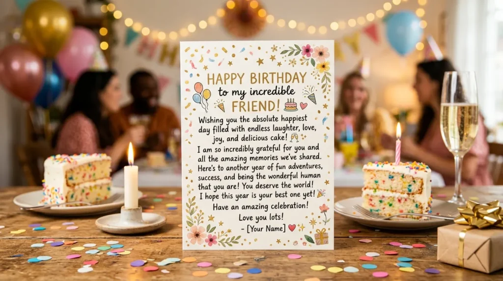 Celebration Birthday Wishes Friend Text