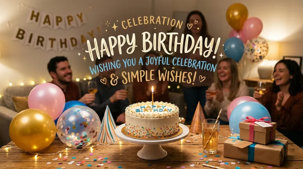 Celebration Happy Birthday Simple Wishes