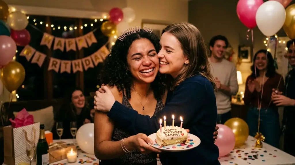 Celebration Touching Birthday Wishes for Best Friend Girl