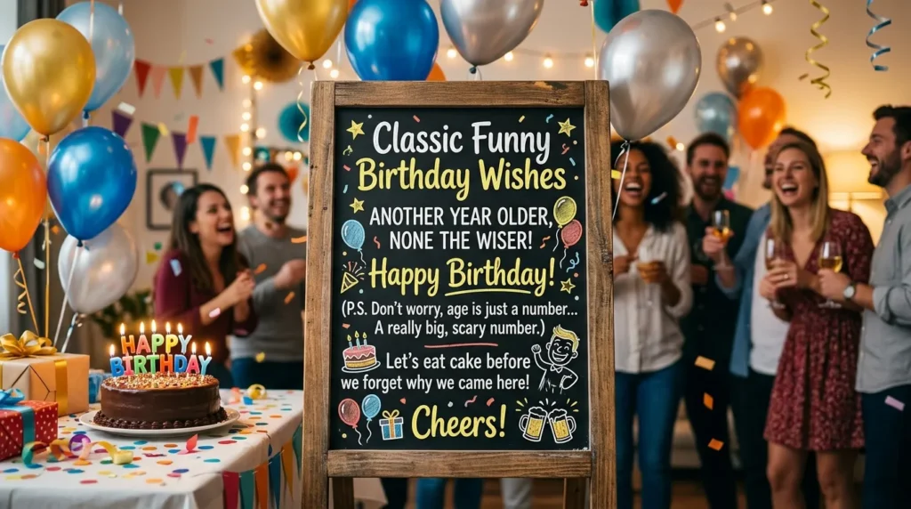 Classic Funny Birthday Wishes