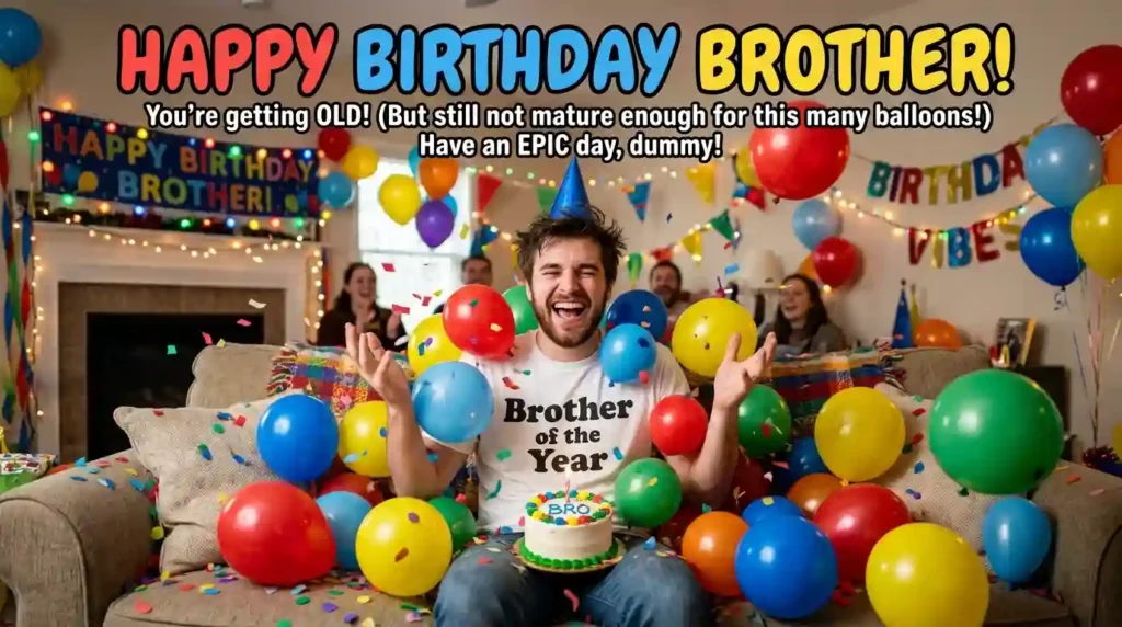 Funny Birthday Wishes for Brother
