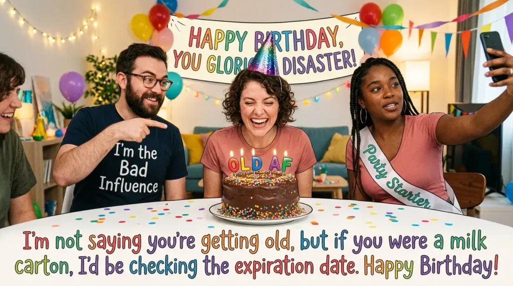 Funny Birthday Wishes for Friends