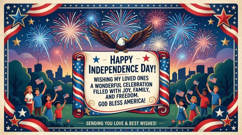 Happy Independence Day USA Wishes for Loved Ones