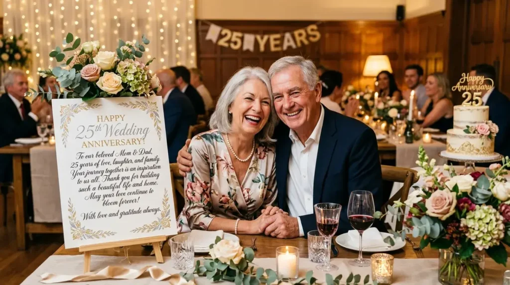 Heartfelt 25th Anniversary Wishes for Parents