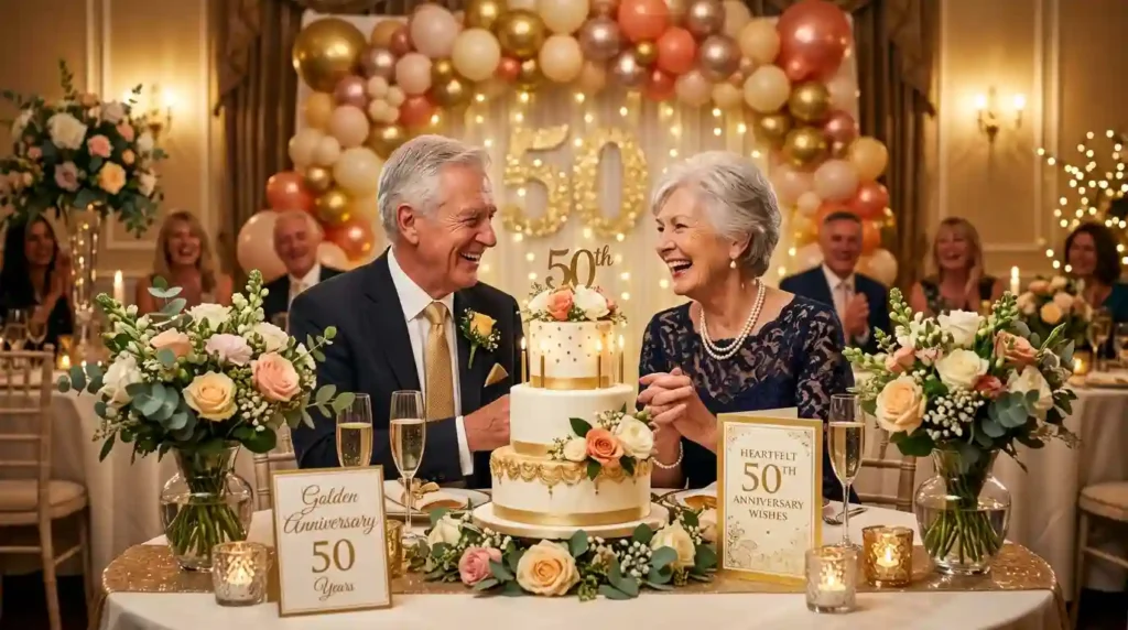 Heartfelt 50th Anniversary Wishes