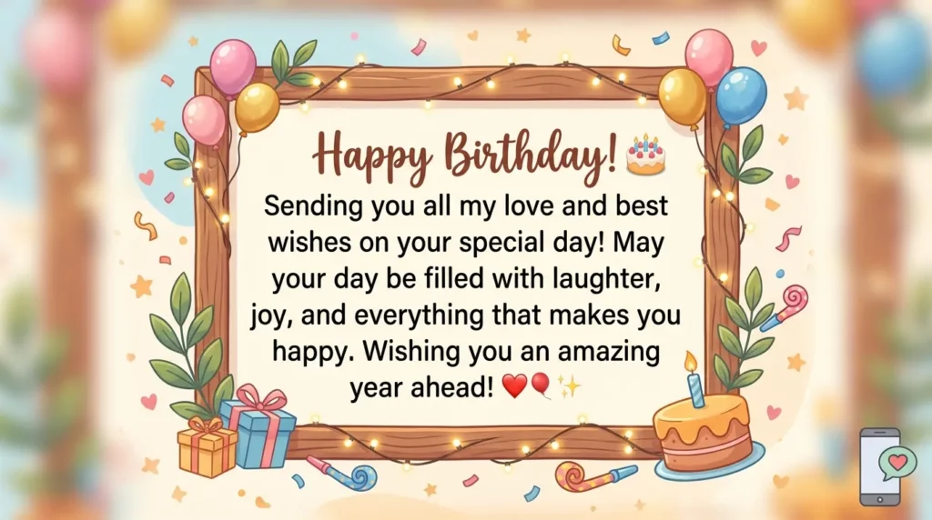 Heartfelt Birthday Wishes for WhatsApp
