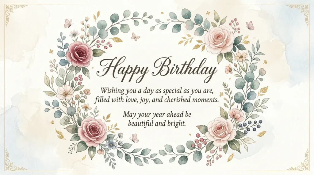 Heartfelt Classy Beautiful Birthday Wishes