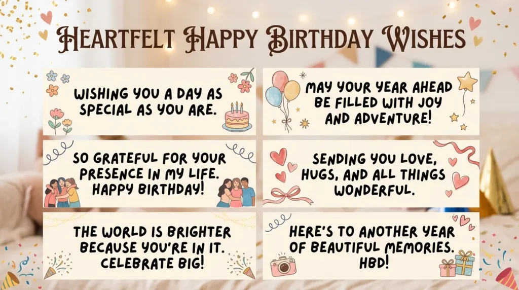 Heartfelt Happy Birthday Wishes Short