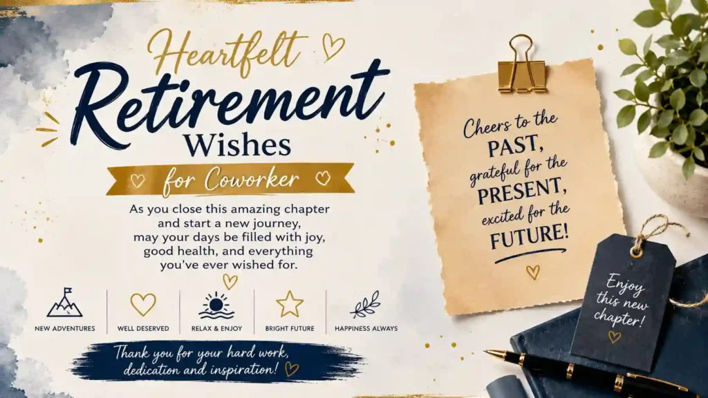 Heartfelt Retirement Wishes for Coworker