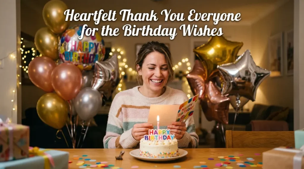 Heartfelt Thank You Everyone for the Birthday Wishes