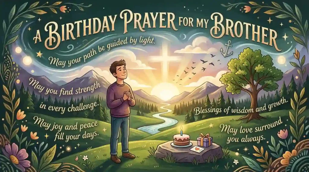 Inspirational Birthday Prayer for Brother