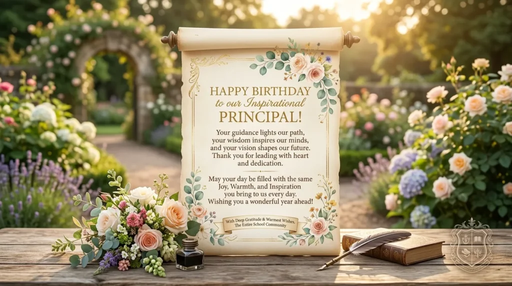 Inspirational Birthday Wishes for Principal