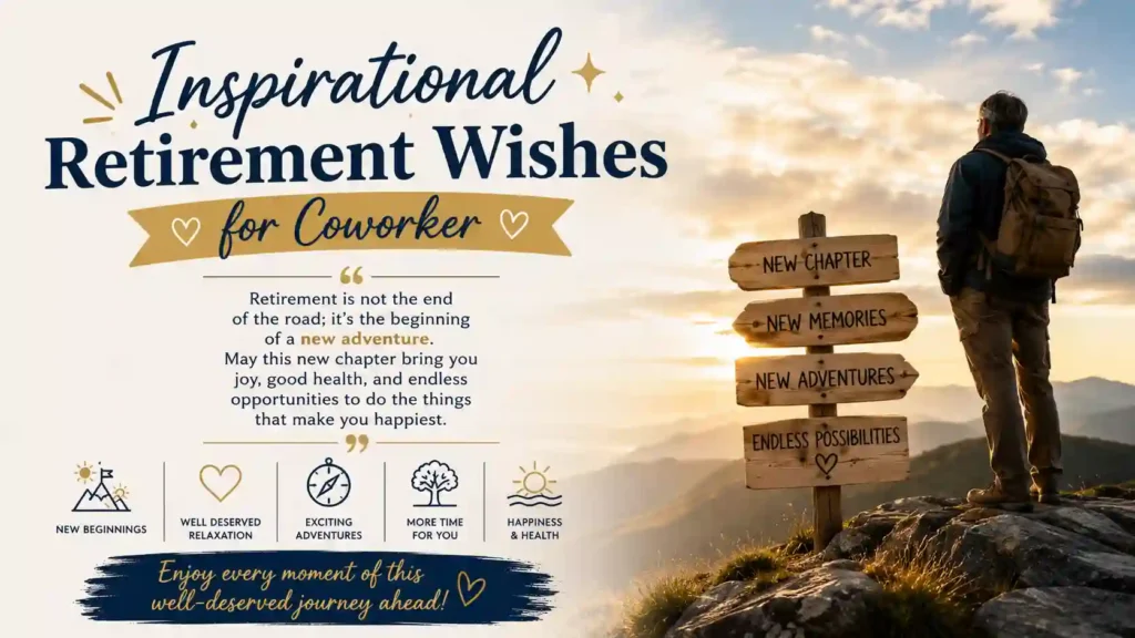 Inspirational Retirement Wishes for Coworker