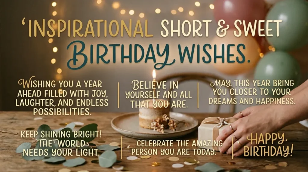 Inspirational Short and Sweet Birthday Wishes