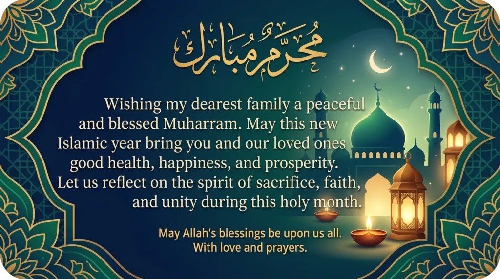 Muharram Wishes for Family
