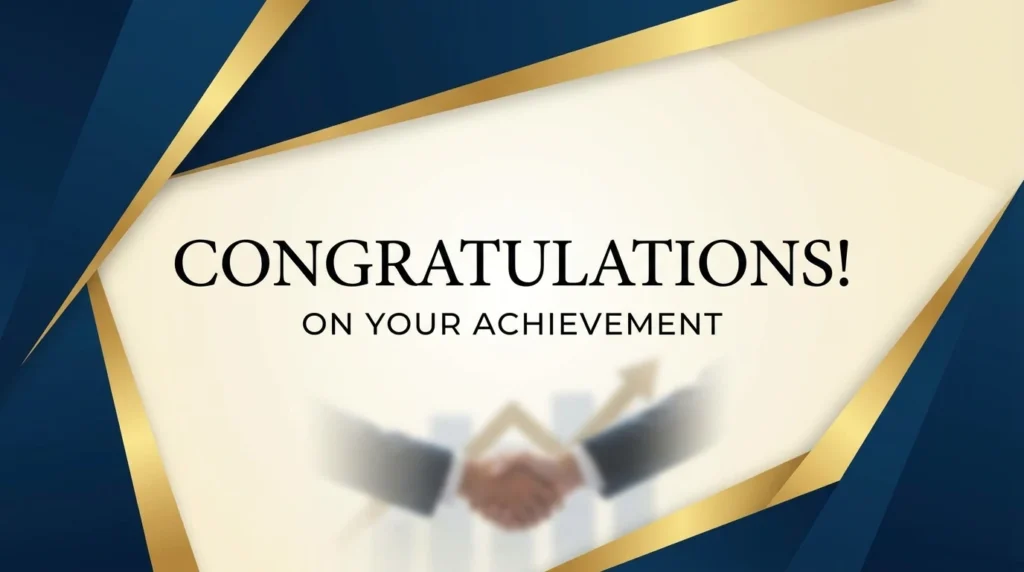 Professional Congratulations Messages