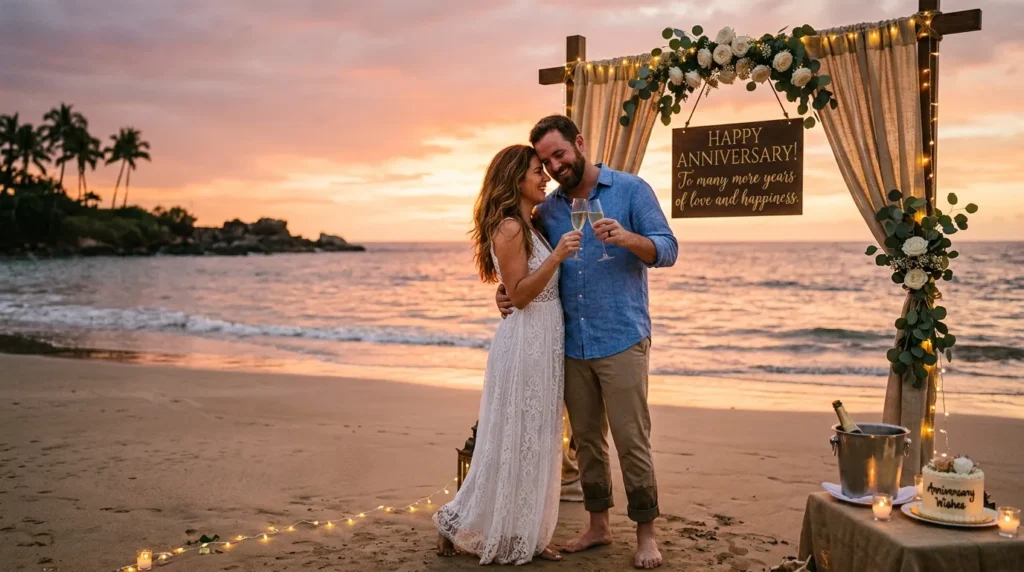 Romantic Happy Anniversary Wishes for Couple