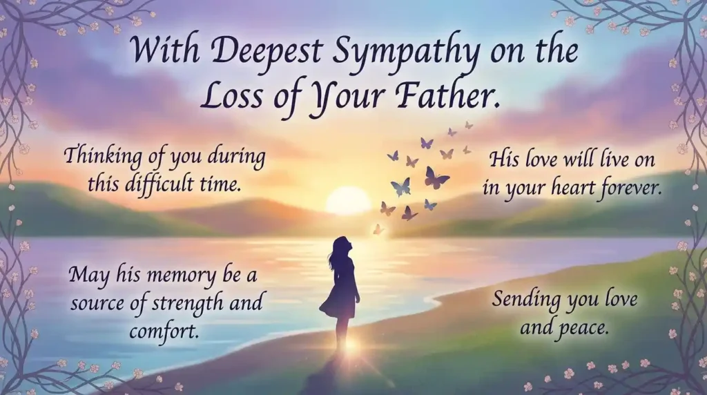 Short Condolence Messages for Loss of Father