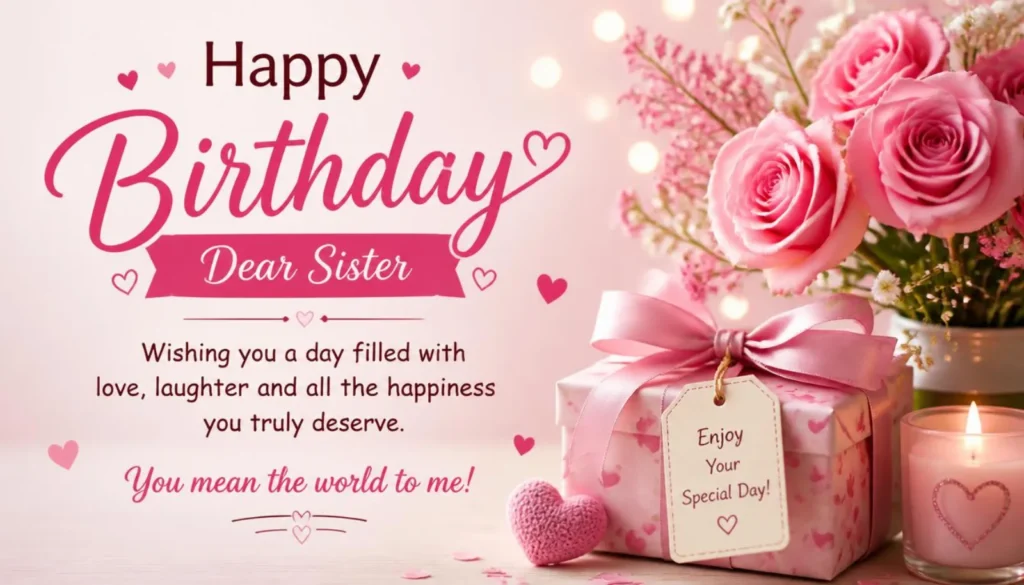 Short Sweet Birthday Wishes for Sister