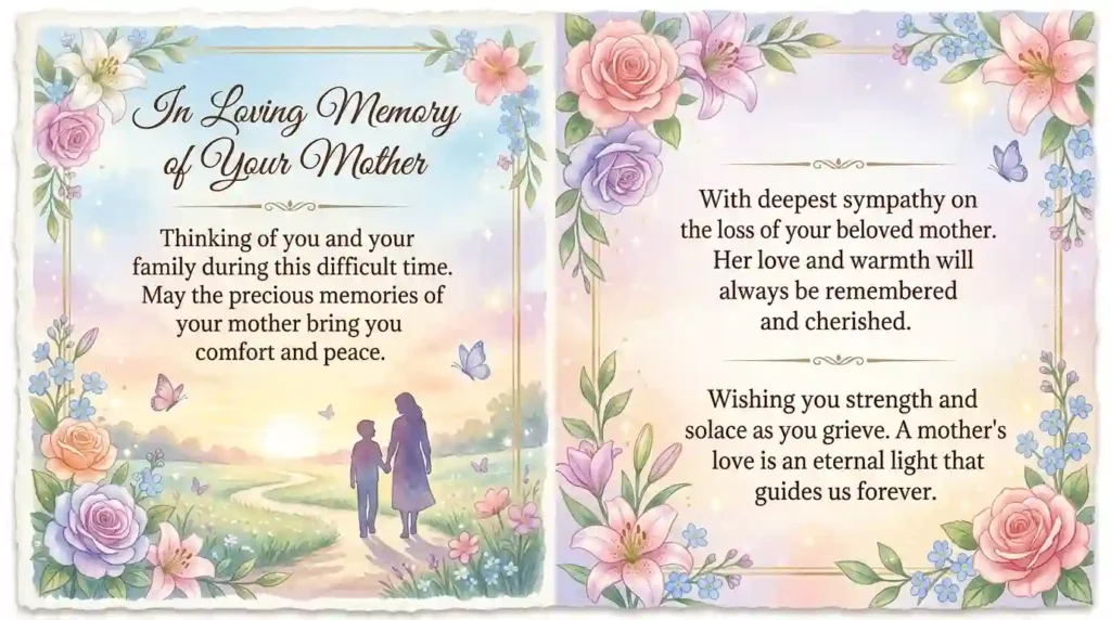 Short Sympathy Messages for Loss of Mother