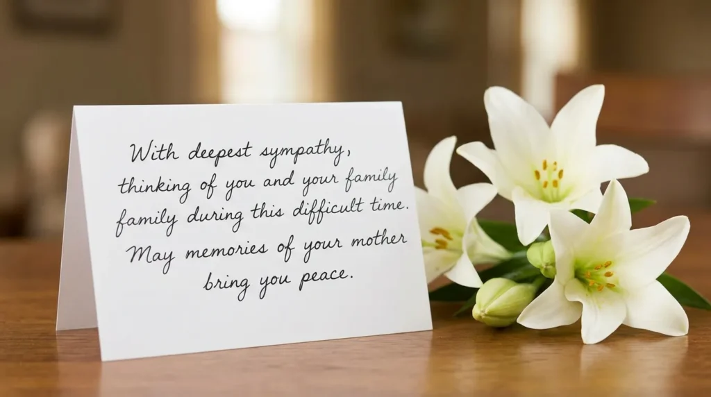 Sympathy Messages for a Friend Who Lost Their Mother