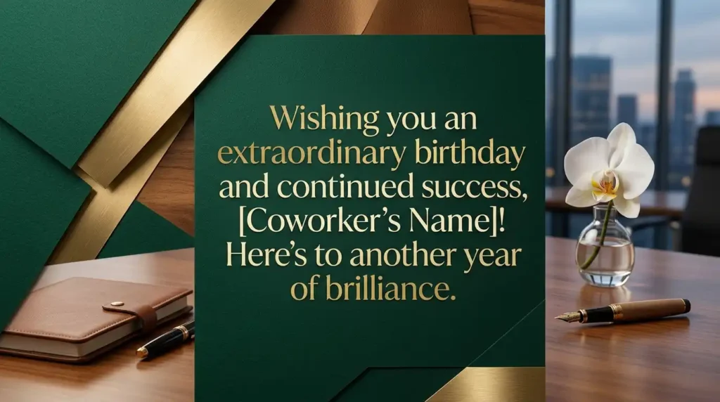Unique Birthday Wishes for Coworker