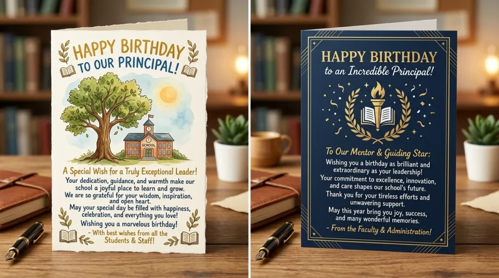 Unique Birthday Wishes for Principal