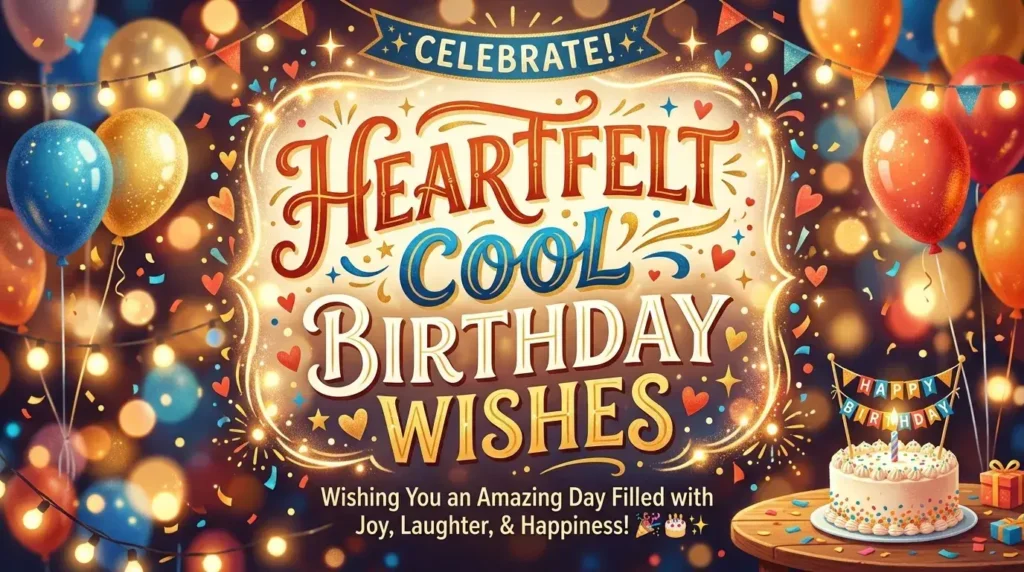 Heartfelt Cool Birthday Wishes