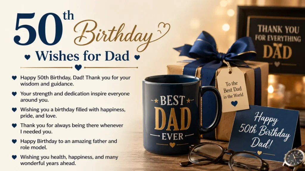 50th Birthday Wishes for Dad