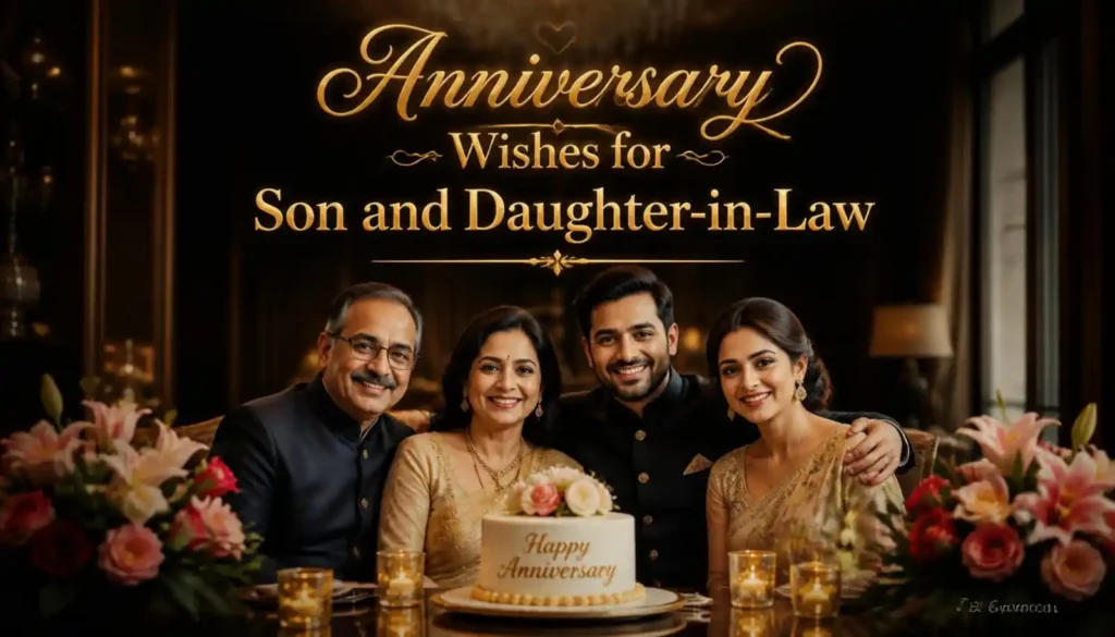 Anniversary Wishes for Son and Daughter-in-Law