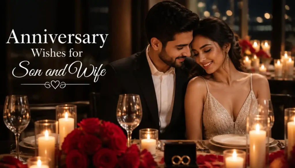 Anniversary Wishes for Son and Wife