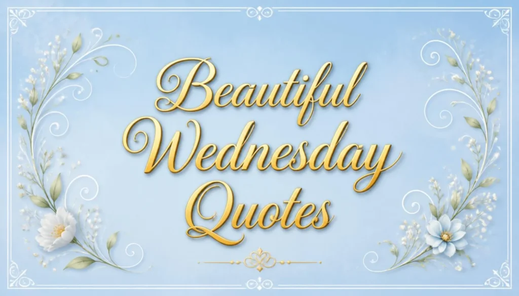 Beautiful Wednesday Quotes