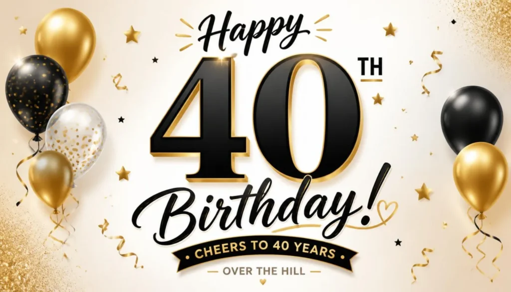 Best 40th Birthday Instagram Captions