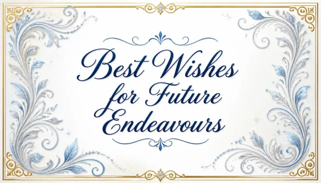 Best Wishes for Future Endeavours