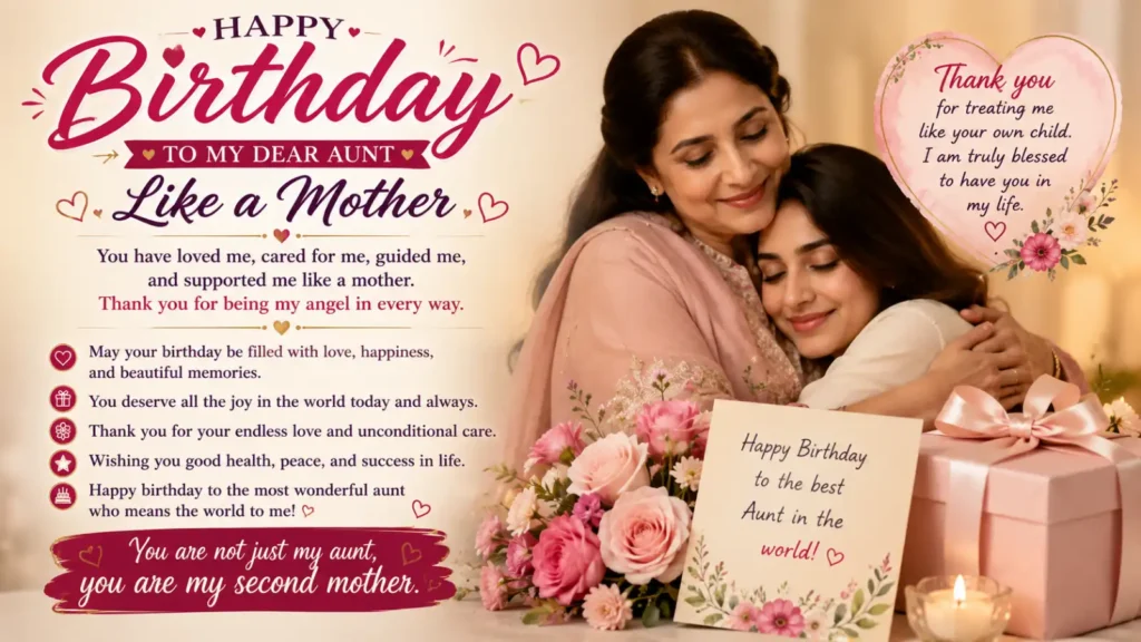 Birthday Wishes for Aunt Like a Mother