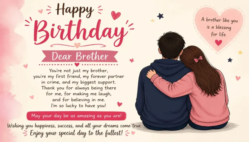 Birthday Wishes for Brother from Sister