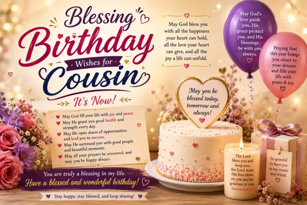 Blessing Birthday Wishes for Cousin