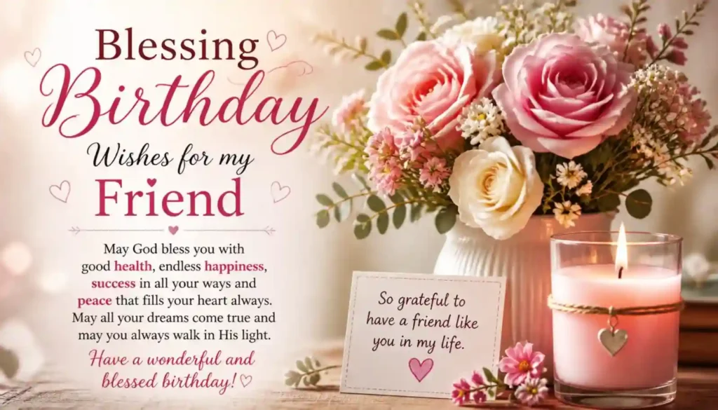 Blessing Birthday Wishes for Friend
