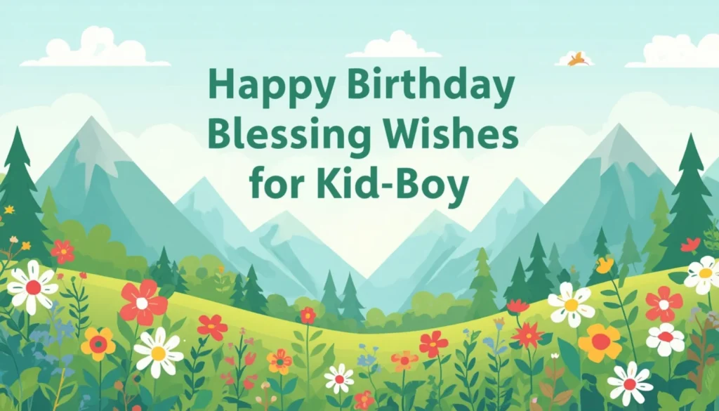 Blessing Birthday Wishes for Kid Boy