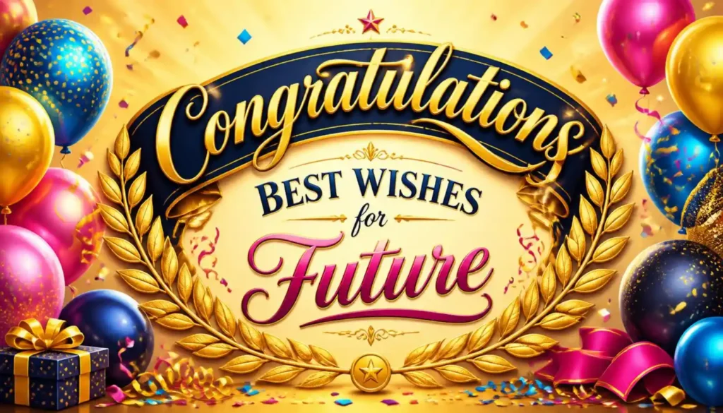 Congratulations and Best Wishes for Future