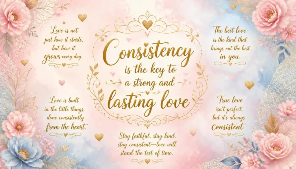 Consistency Quotes About Love