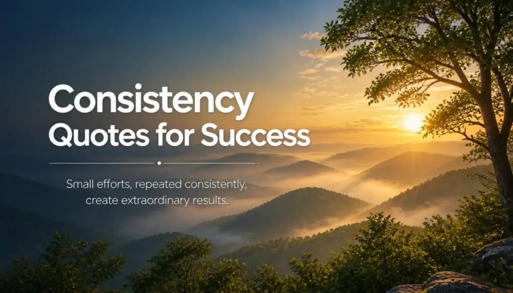 Consistency Quotes for Success