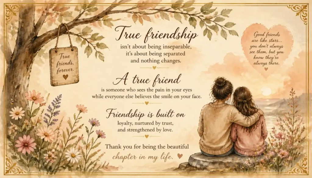 Deep True Friendship Quotes