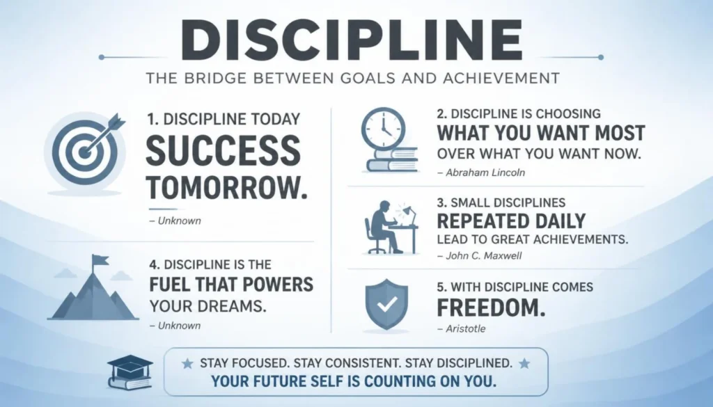 Discipline Quotes for Students