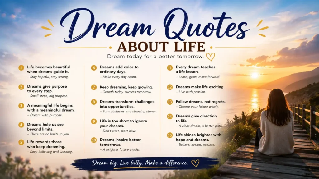 Dream Quotes About Life