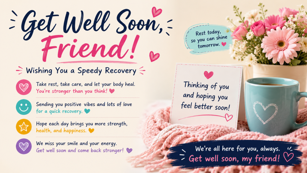 Get Well Soon Messages for Friends