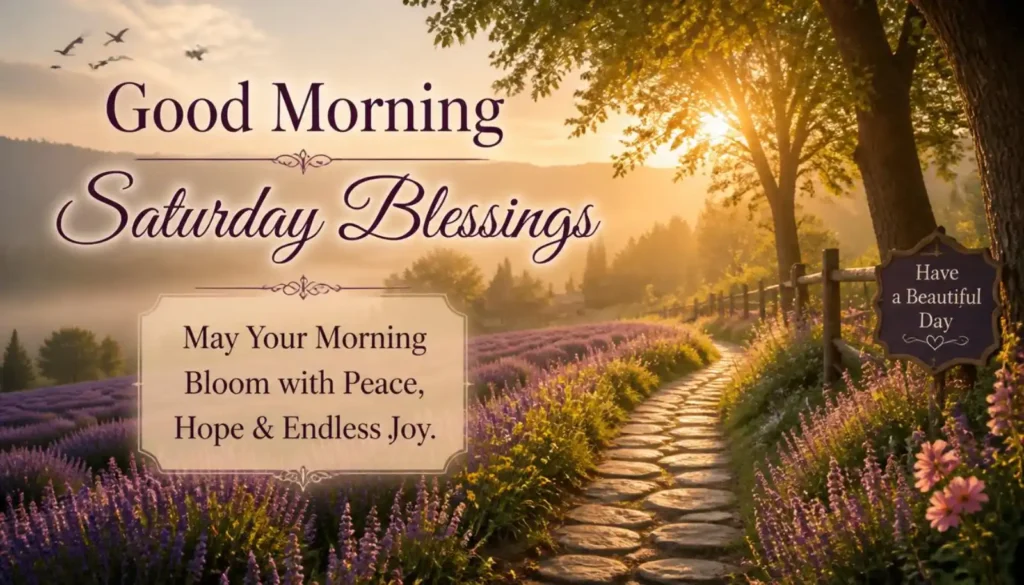 Good Morning Saturday Blessings